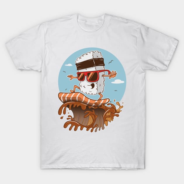 SUSHI SURFER T-Shirt by FernandoSala